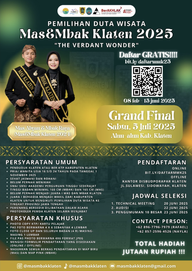 Pemilihan Mas & Mba Klaten 2025