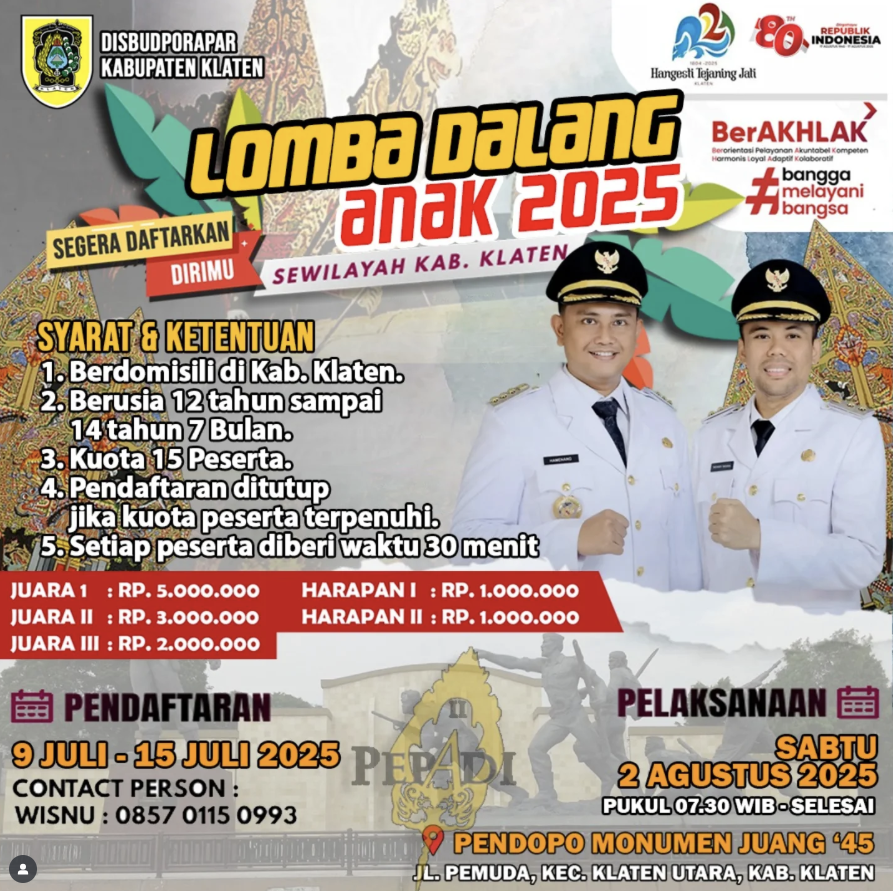 Lomba Dalang Anak Tahun 2025