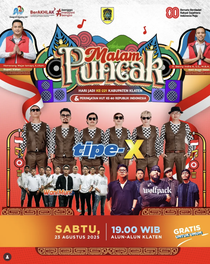 Pentas Musik Hari Jadi ke-221 dan HUT ke-80 RI