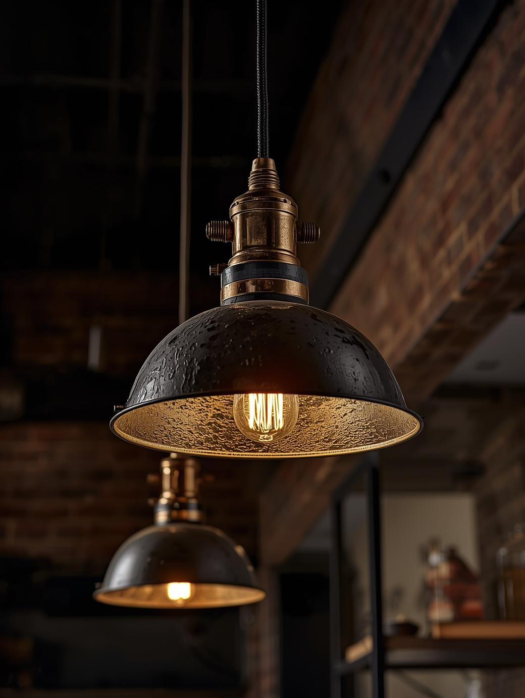 Lampu Hias Cor Logam Batur